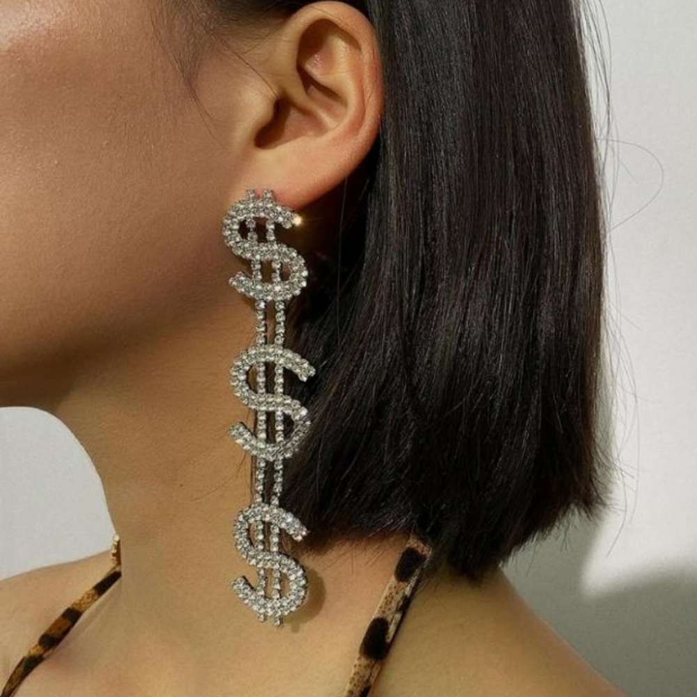 "Paid In Full" Drop Earrings